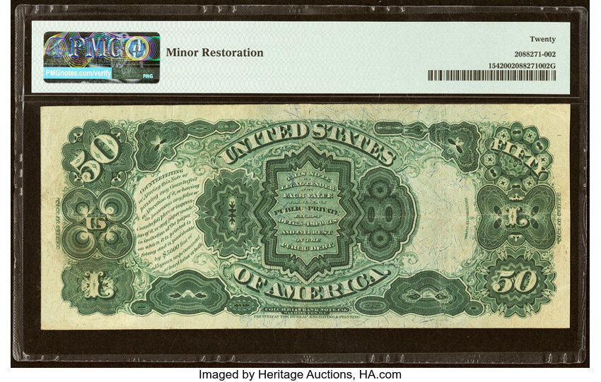1878 $50  (Fr. 154) thumbnail 3