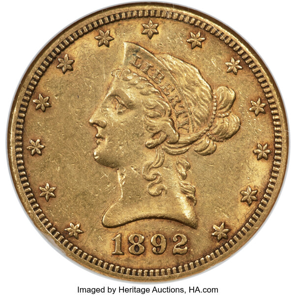 1892-CC $10  Tripled Die Reverse, FS-801 MS thumbnail 3