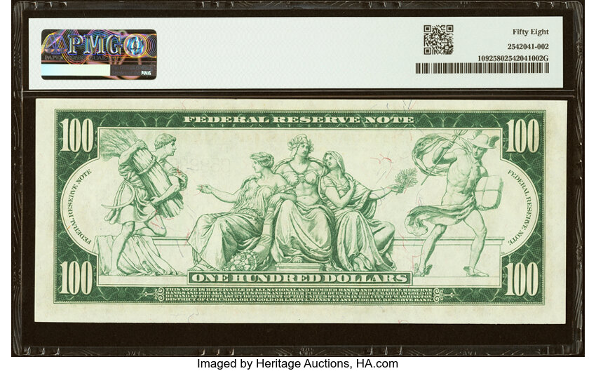 1914 $100  Blue Seal, Philadelphia (Fr. 1092) thumbnail 5