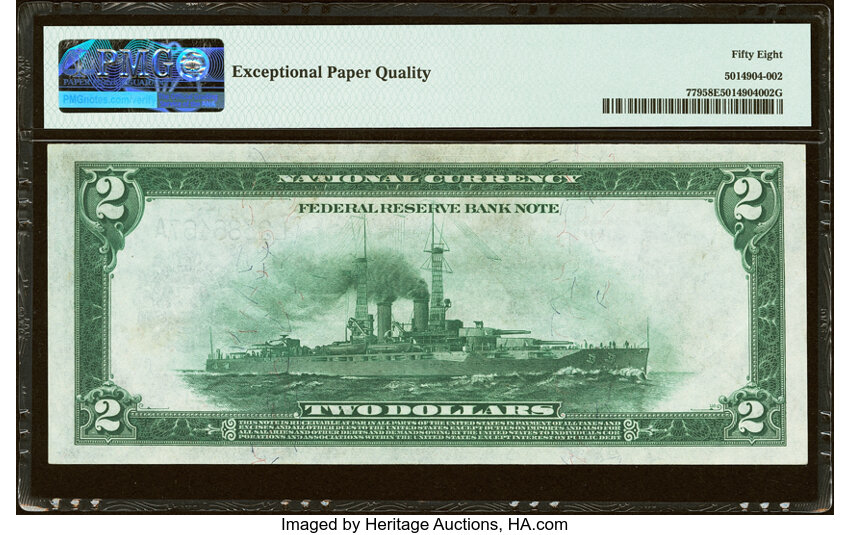 1918 $2  San Francisco (Fr. 779) thumbnail 6