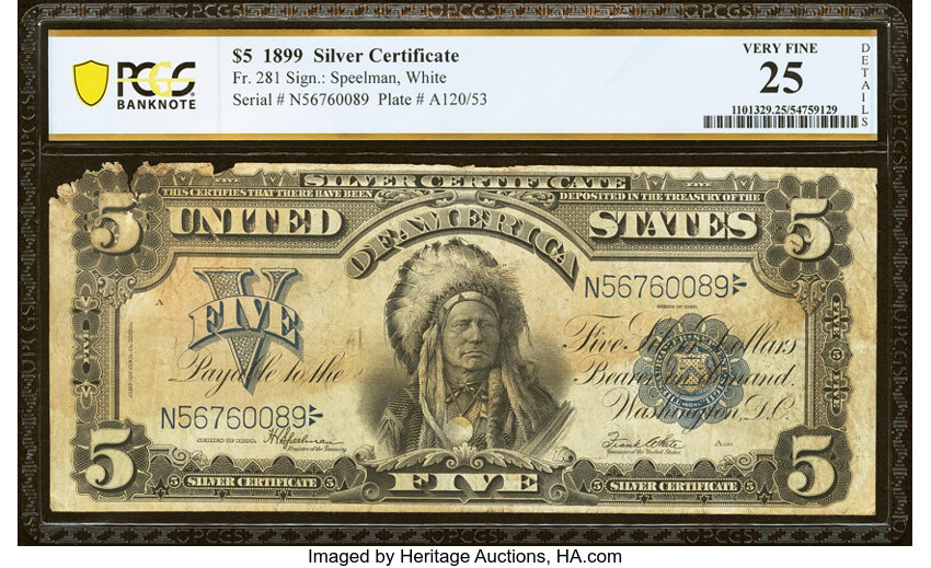 1899 $5  (Fr. 281) thumbnail 2