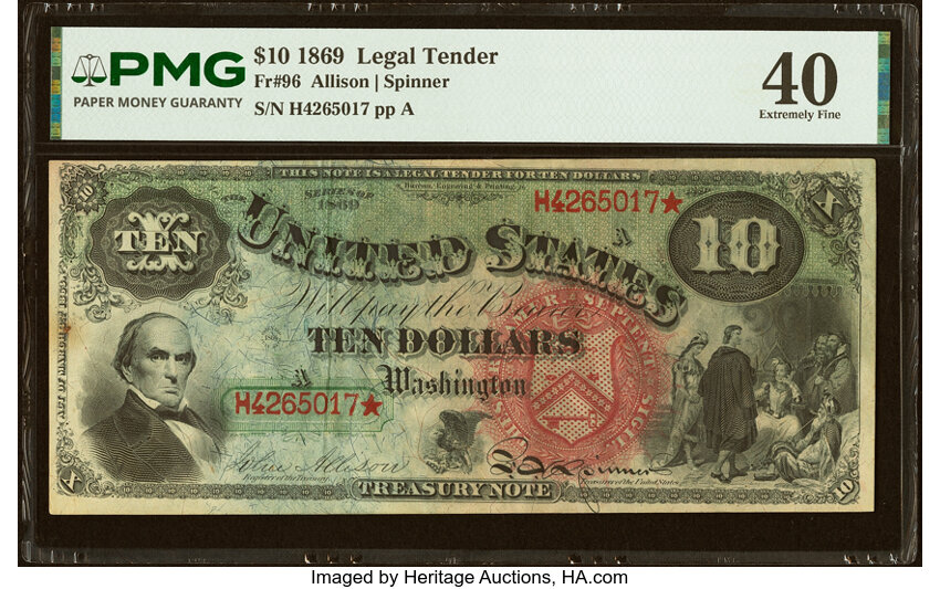 1869 $10  (Fr. 96) thumbnail 6