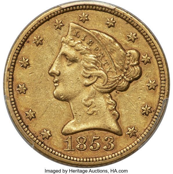 1853-C $5  MS thumbnail 2