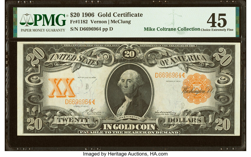 1906 $20  (Fr. 1182) thumbnail 2