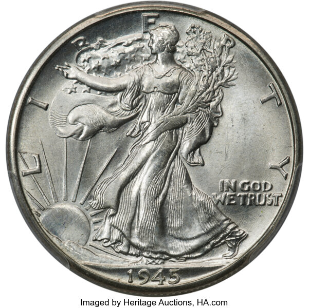 1945-D 50c MS thumbnail 3
