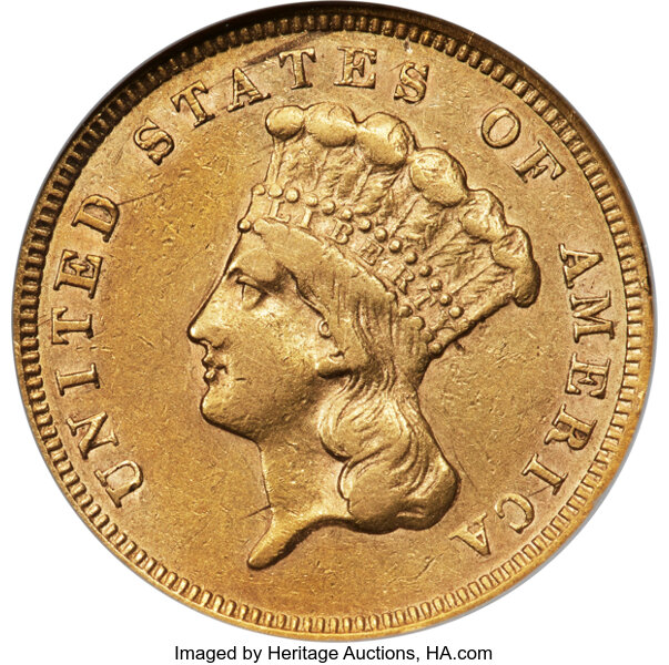 1860-S $3  MS thumbnail 3
