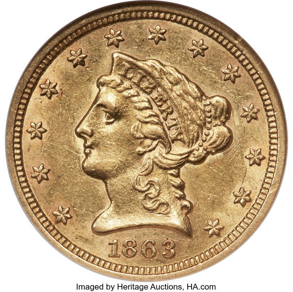 1863-S $2 1/2 MS thumbnail 2