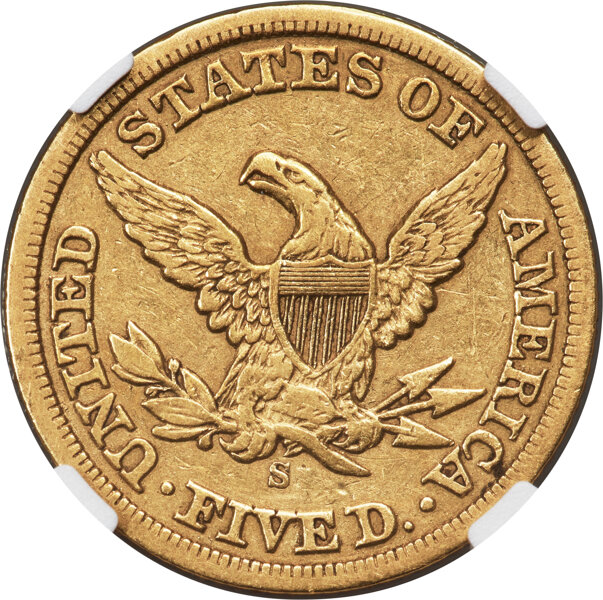 1861-S $5  MS thumbnail 9