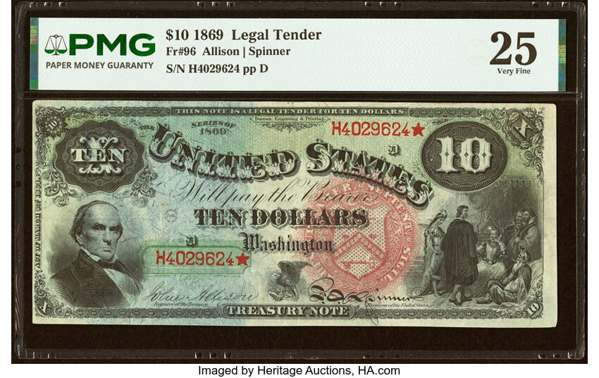 1869 $10  (Fr. 96) thumbnail 7