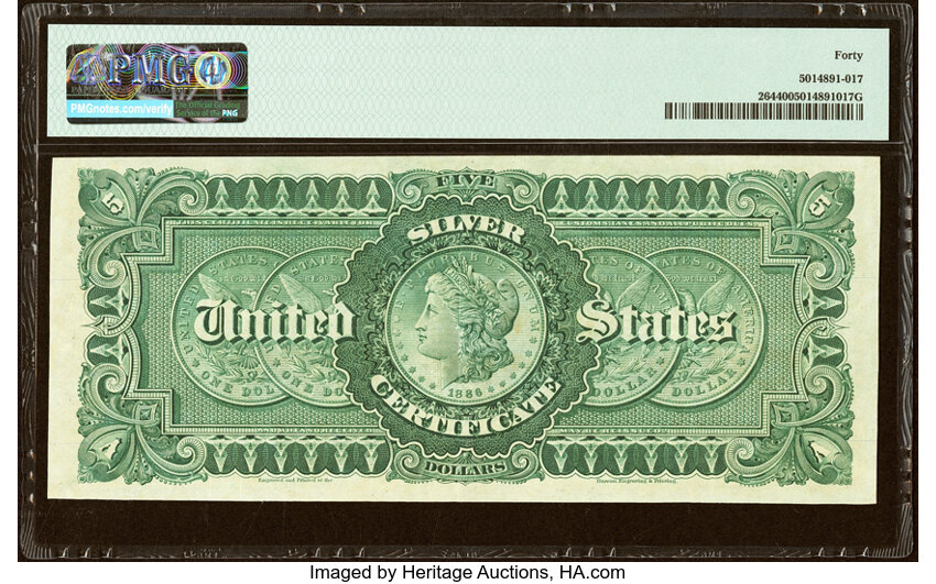 1886 $5  (Fr. 264) thumbnail 5