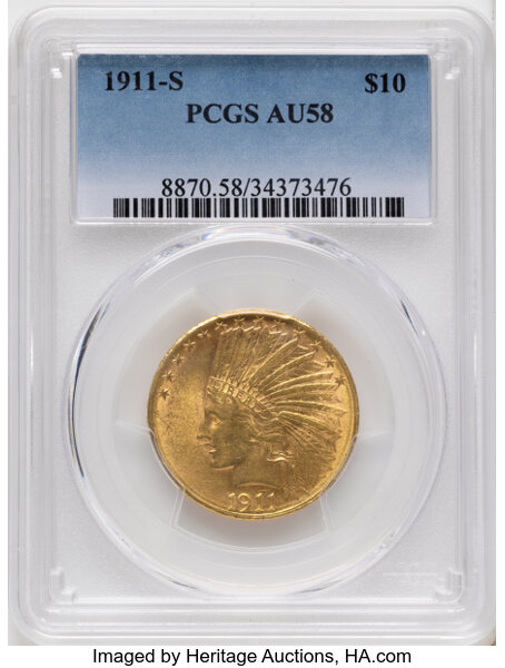 1911-S $10  MS thumbnail 2