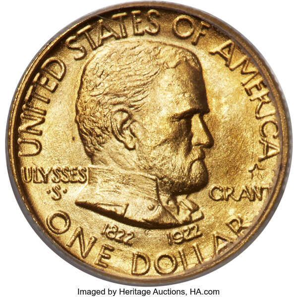 1922 G$1 Grant Memorial, with Star MS thumbnail 4