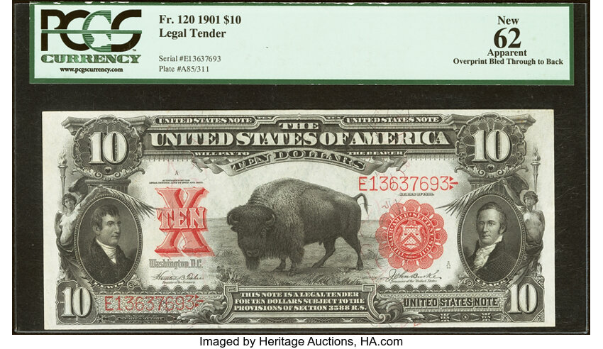 1901 $10  (Fr. 120) thumbnail 2