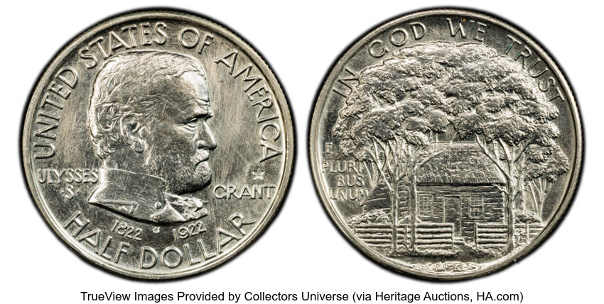 1922 50c Grant Memorial, with Star MS thumbnail 4