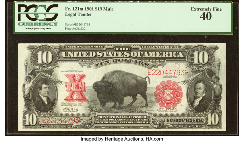 1901 $10  (Fr. 121) thumbnail 2