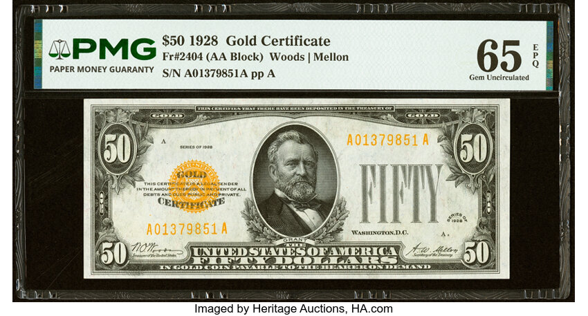 1928 $50  (Fr. 2404) thumbnail 2