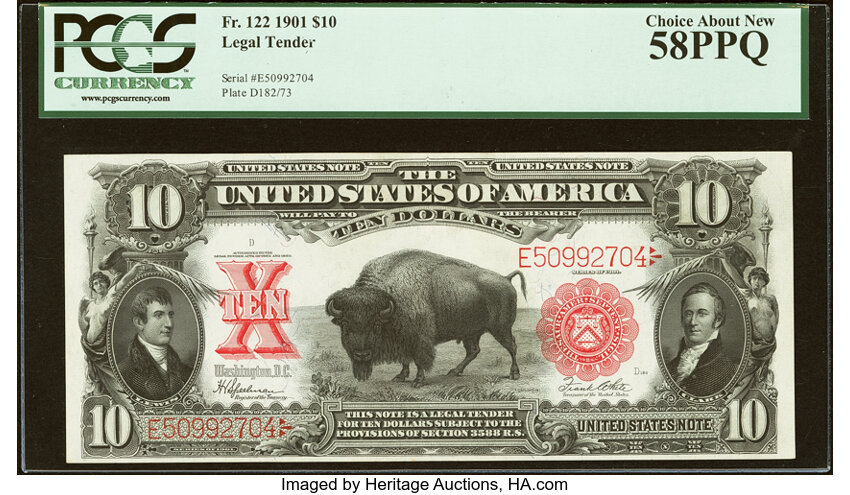 1901 $10  (Fr. 122) thumbnail 3