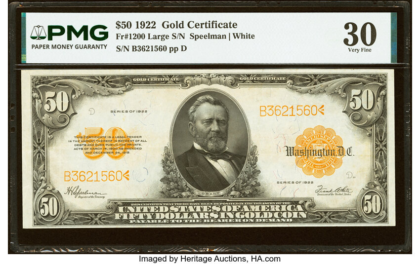 1922 $50  (Fr. 1200) thumbnail 4