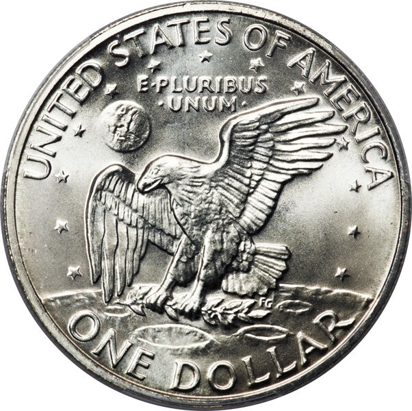 Eisenhower (Ike) $1  Silver [Type] MS69 thumbnail 2