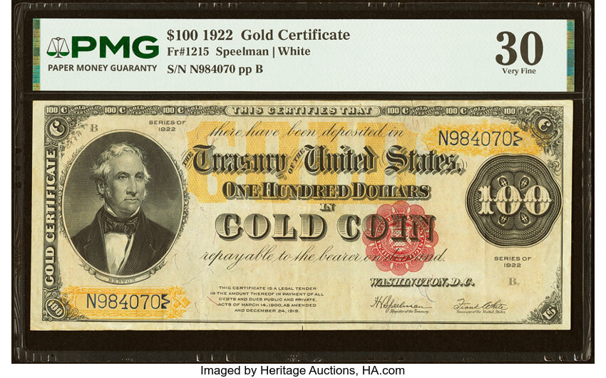 1922 $100  (Fr. 1215) thumbnail 4