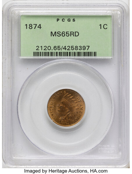 1874 1c MS RD thumbnail 3