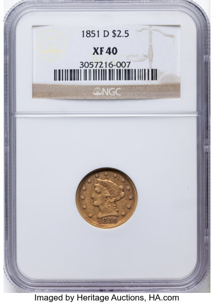 1851-D $2 1/2 MS thumbnail 2