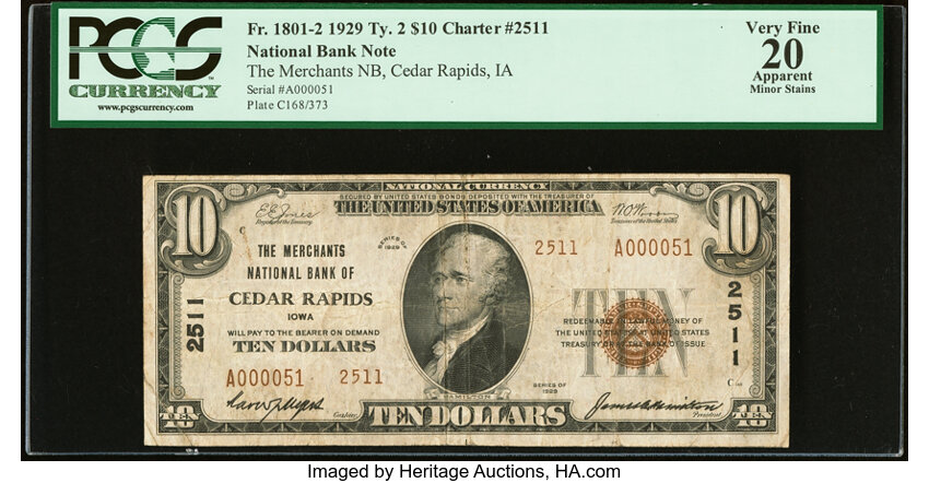 1929 $10  Type 2 (Fr. 1801-2) thumbnail 3