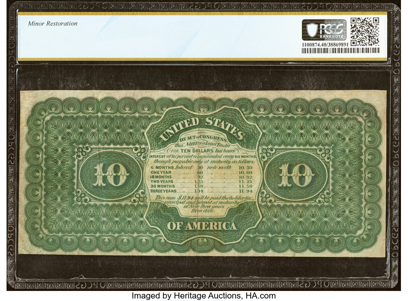1864 $100  (Fr. 193a) thumbnail 19