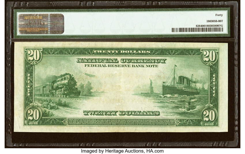 1915 $20  Dallas (Fr. 828) thumbnail 3