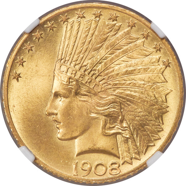 1908 $10  Motto MS thumbnail 3