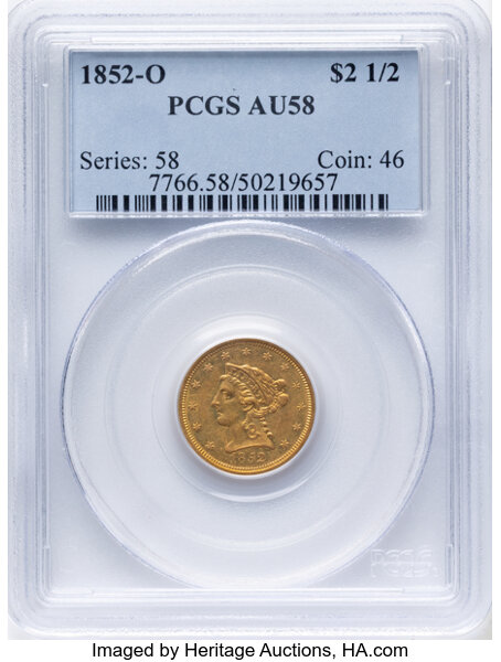 1852-O $2 1/2 MS thumbnail 3