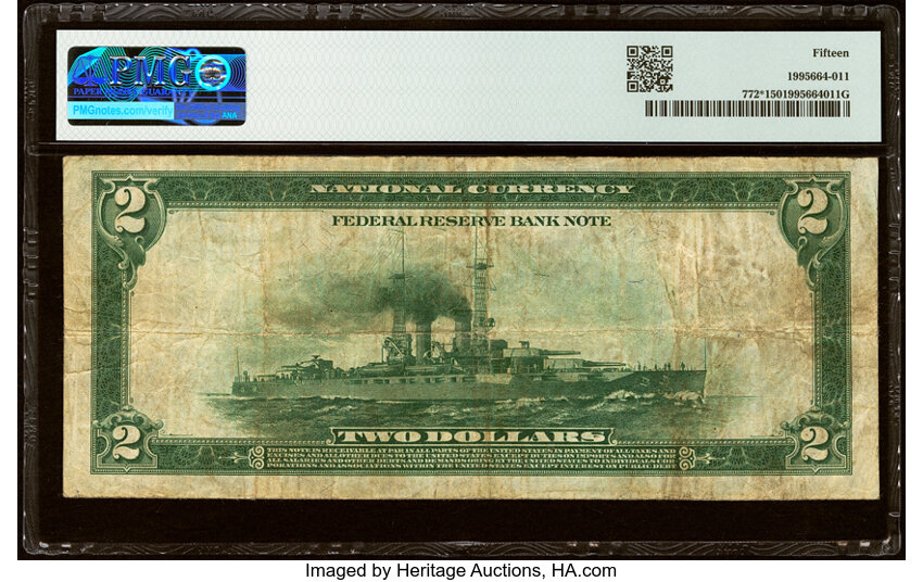 1918 $2  Minneapolis, Star Replacement (Fr. 772*) thumbnail 3
