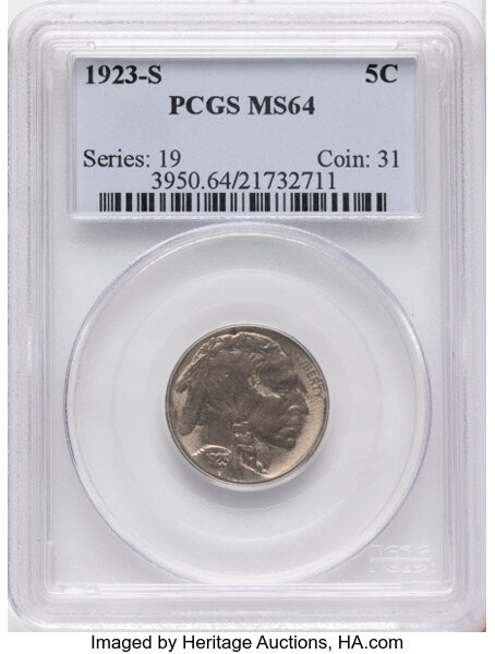 1923-S 5c MS thumbnail 3