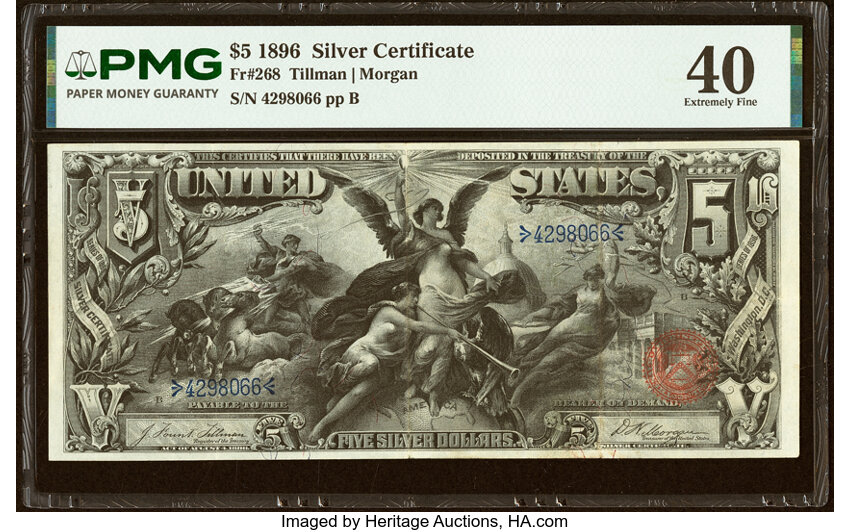 1896 $5  (Fr. 268) thumbnail 4