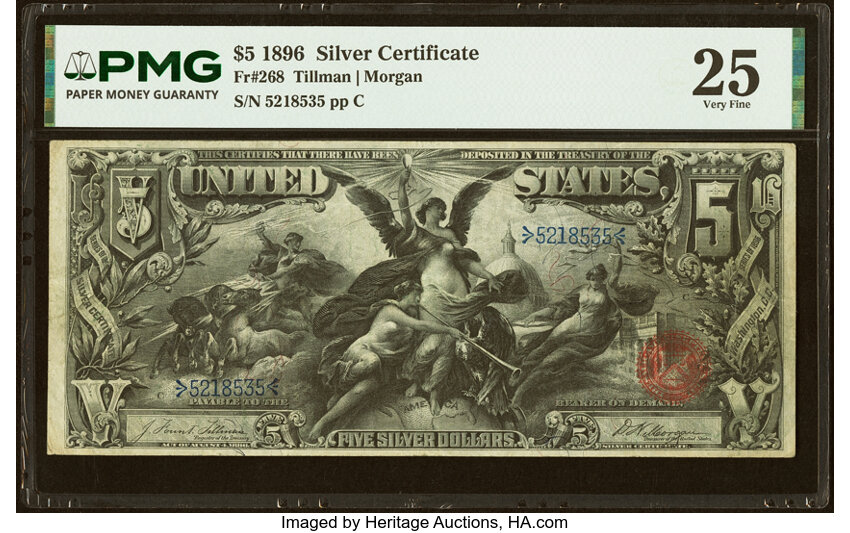 1896 $5  (Fr. 268) thumbnail 5