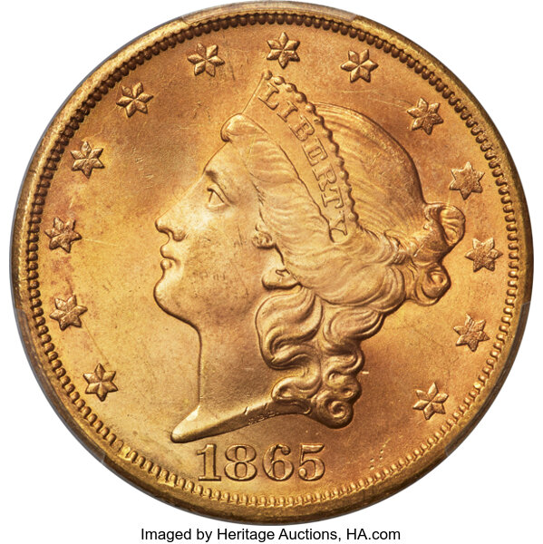 1865-S $20  MS thumbnail 4