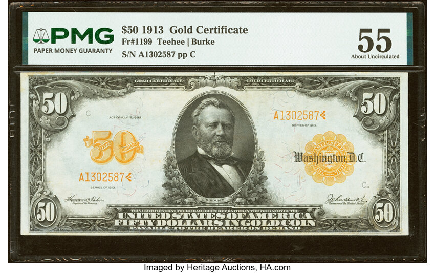 1913 $50  (Fr. 1199) thumbnail 3