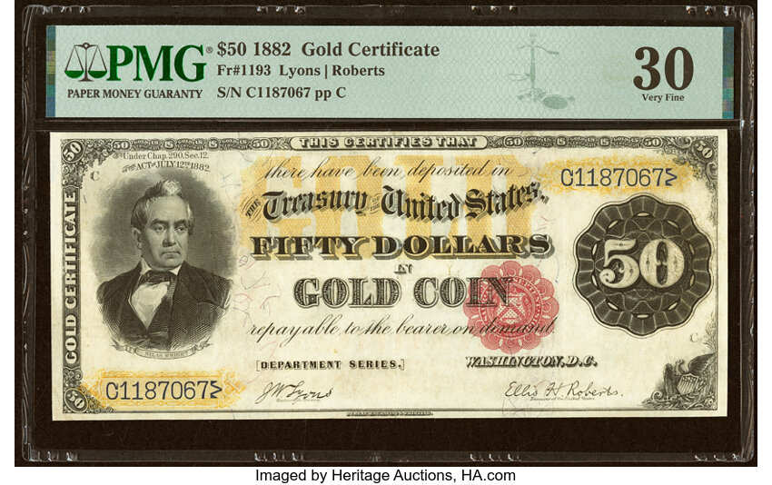 1882 $50  (Fr. 1193) thumbnail 2