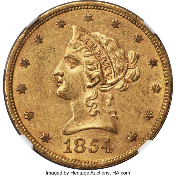 1854-S $10  MS thumbnail 5