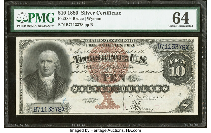1880 $10  (Fr. 289) thumbnail 2