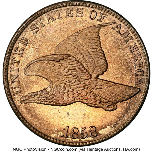 Flying Eagle Cent Set 1c 4 Coins MS thumbnail 11