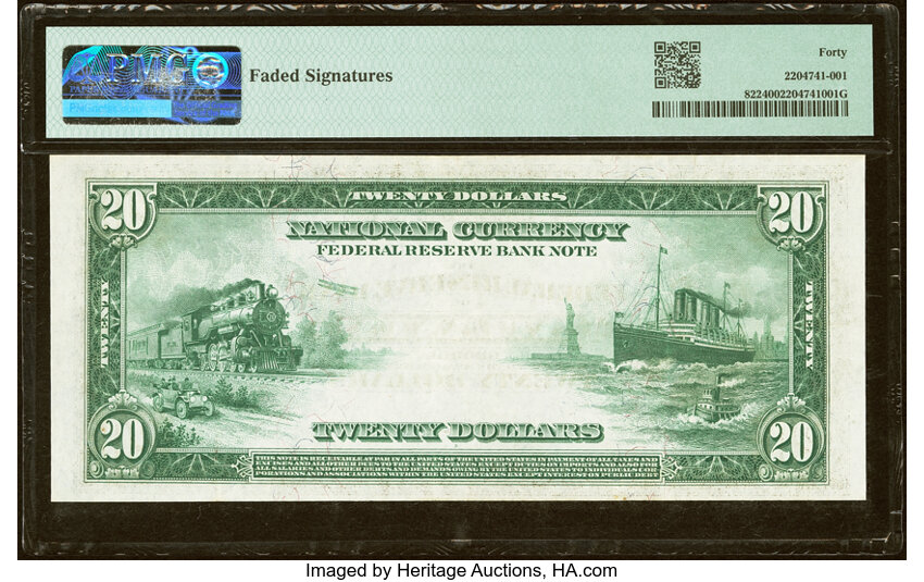 1915 $20  Atlanta (Fr. 822) thumbnail 4