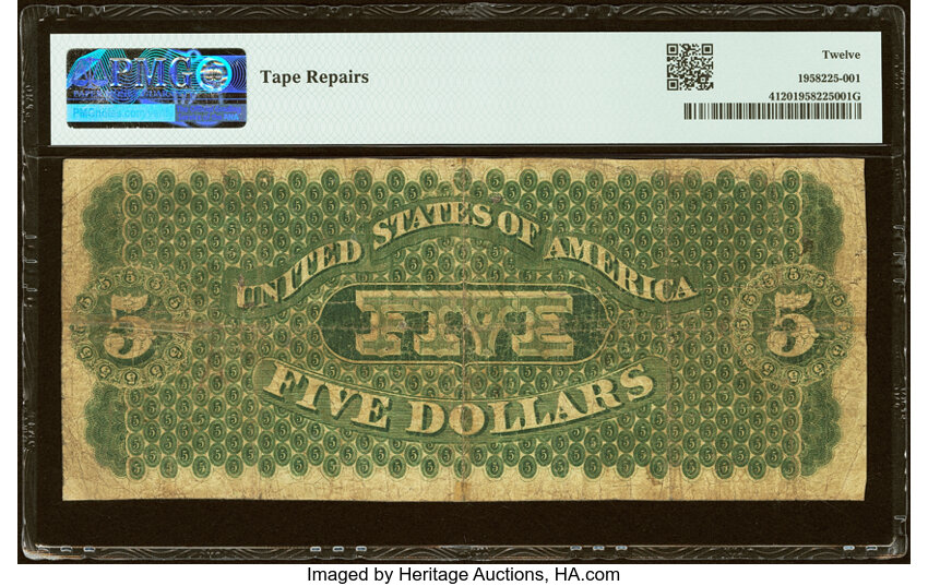 1861 $5  (Fr. 4) thumbnail 4