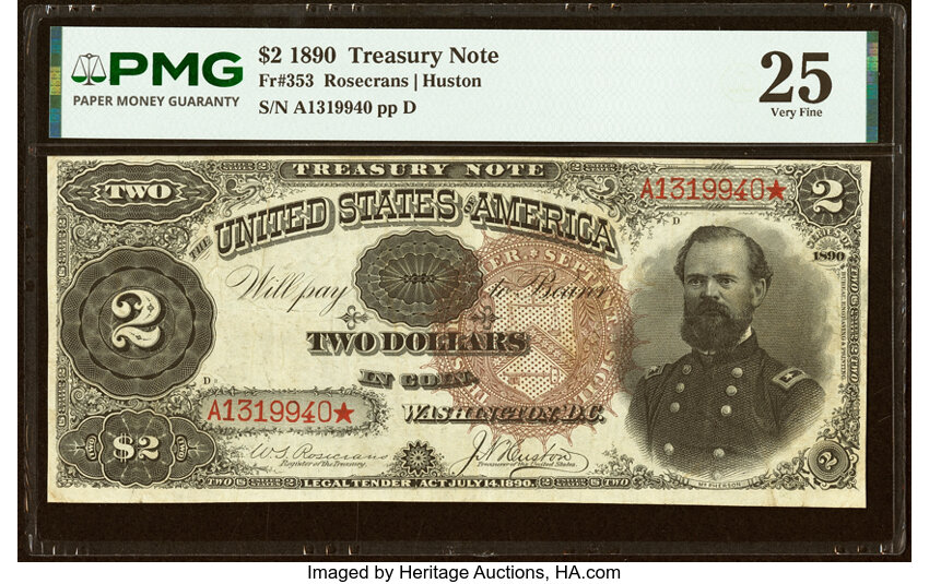 1890 $2  (Fr. 353) thumbnail 2