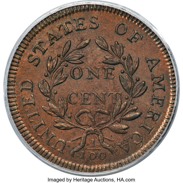 1797 1c Reverse of 1797, Stems, S-135  MS BN thumbnail 5