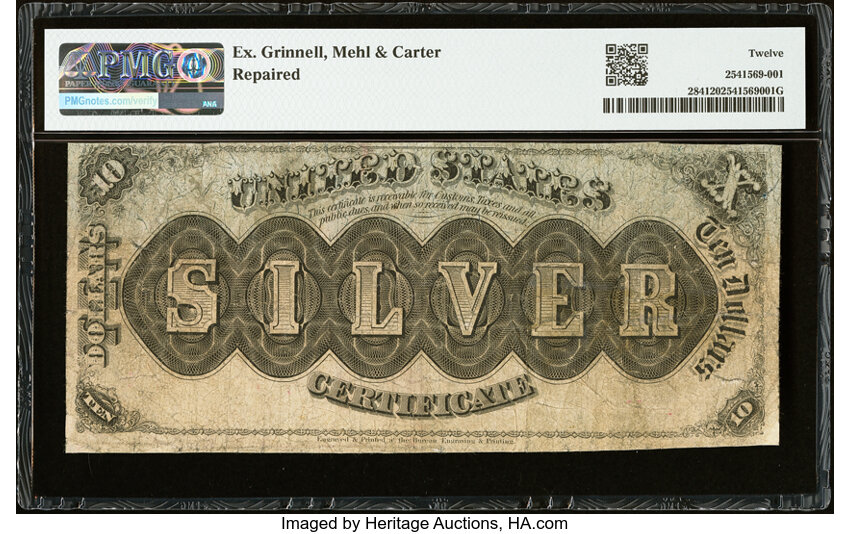 1878 $10  Payable At New York (Fr. 284) thumbnail 3