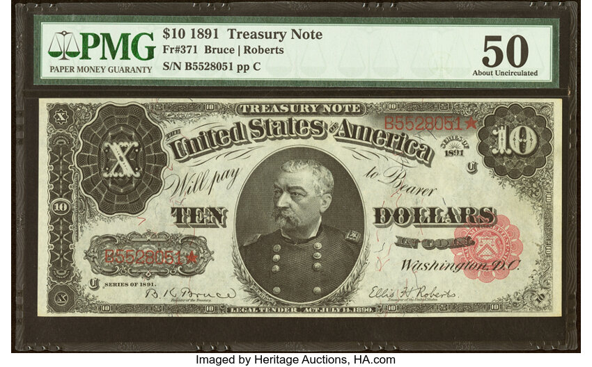 1891 $10  (Fr. 371) thumbnail 2