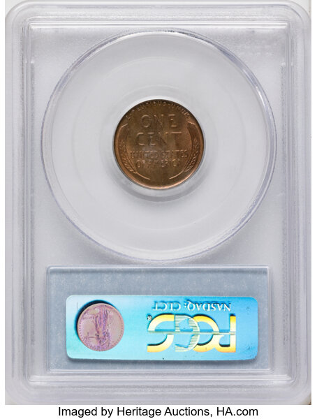 Lincoln Cent 1c Wheat Reverse, 1909-1958 MS RB [Type] MS64 RB thumbnail 2