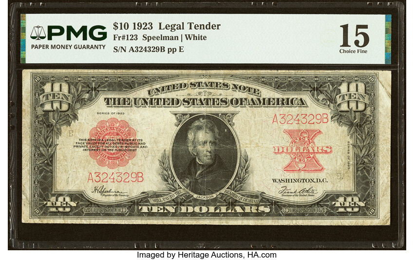 1923 $10  (Fr. 123) thumbnail 5