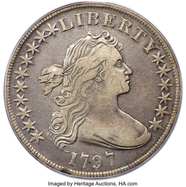 1797 $1  10x6 Stars, Large Letters, B-3, BB-71 MS thumbnail 4